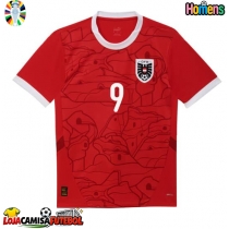 Camisa de Futebol Áustria Marcel Sabitzer #9 Equipamento Principal Europeu 2024 Manga Curta